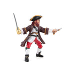 Barberousse rouge Papo en PVC, Collection Pirates et corsaires, jouet éducatif idéal pour enfants