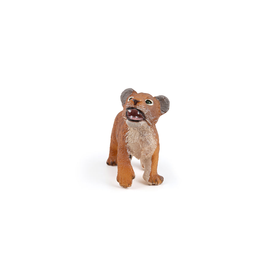 Figurine Lionceau Papo en PVC, thème félins, Collection Animaux sauvages, jouet éducatif idéal pour enfants et collectionneurs