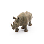 Figurine Rhinocéros noir Papo en PVC, thème savane, Collection Animaux sauvages, jouet éducatif idéal pour enfants et collectionneurs