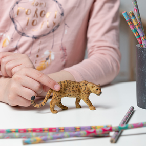 Figurine Jaguar Papo en PVC, thème félins, Collection Animaux sauvages, jouet éducatif idéal pour enfants et collectionneurs