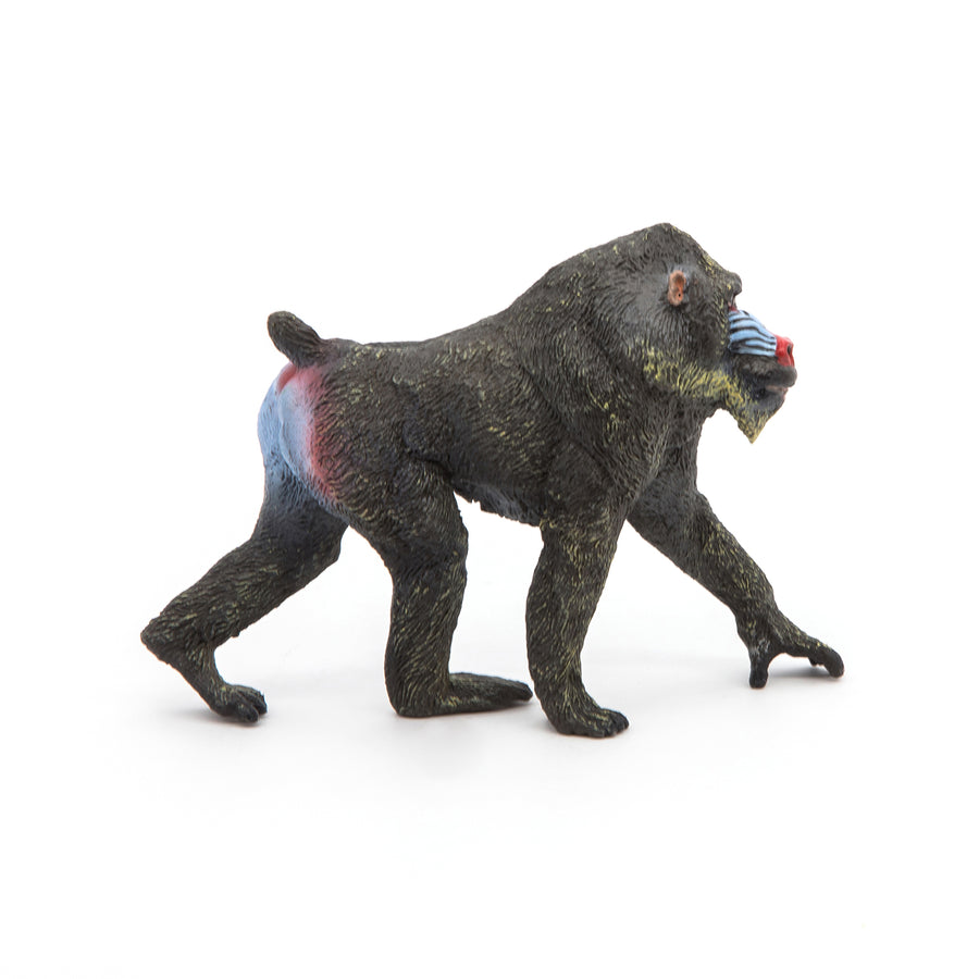 Figurine Mandrill Papo en PVC, thème savane, Collection Animaux sauvages, jouet éducatif idéal pour enfants et collectionneurs