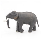 Figurine Éléphant d'Asie Papo en PVC, thème savane, Collection Animaux sauvages, jouet éducatif idéal pour enfants et collectionneurs