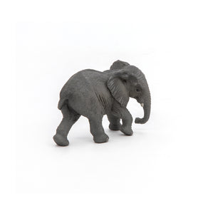 Figurine Jeune éléphant d'Afrique Papo en PVC, thème savane, Collection Animaux sauvages, jouet éducatif idéal pour enfants et collectionneurs