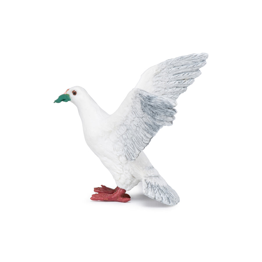Figurine Colombe Papo en PVC, thème oiseaux, Collection Animaux sauvages, jouet éducatif idéal pour enfants et collectionneurs