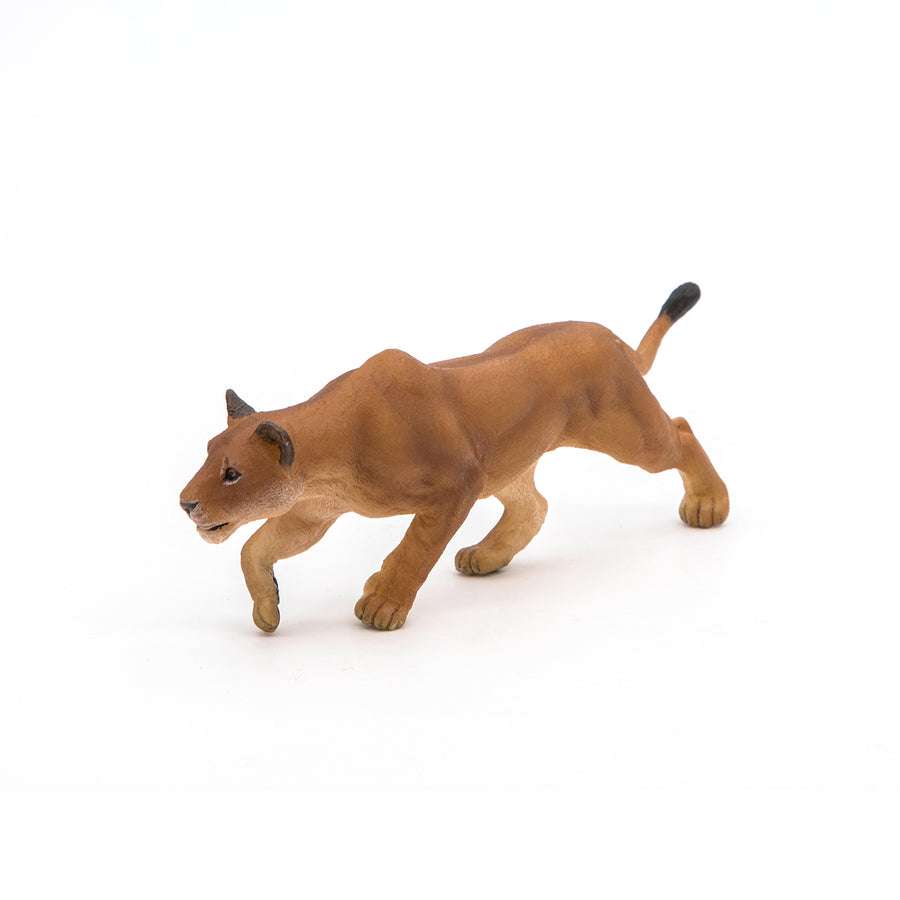 Figurine Lionne chassant Papo en PVC, thème félins, Collection Animaux sauvages, jouet éducatif idéal pour enfants et collectionneurs