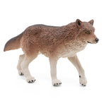 Figurine Loup Papo en PVC, thème forêt, Collection Animaux sauvages, jouet éducatif idéal pour enfants et collectionneurs