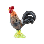 Figurine Coq gaulois Papo en PVC, thème basse-cour, Collection Vie à la ferme, jouet éducatif idéal pour enfants et collectionneurs