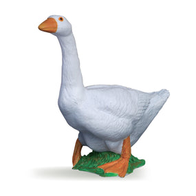 Figurine Oie blanche Papo en PVC, thème basse-cour, Collection Vie à la ferme, jouet éducatif idéal pour enfants et collectionneurs