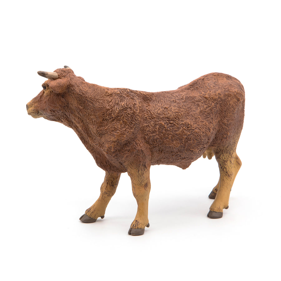 Figurine Vache limousine Papo en PVC, Collection Vie à la ferme, jouet éducatif idéal pour enfants et collectionneurs