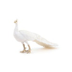 Figurine Paon blanc Papo en PVC, thème basse-cour, Collection Vie à la ferme, jouet éducatif idéal pour enfants et collectionneurs