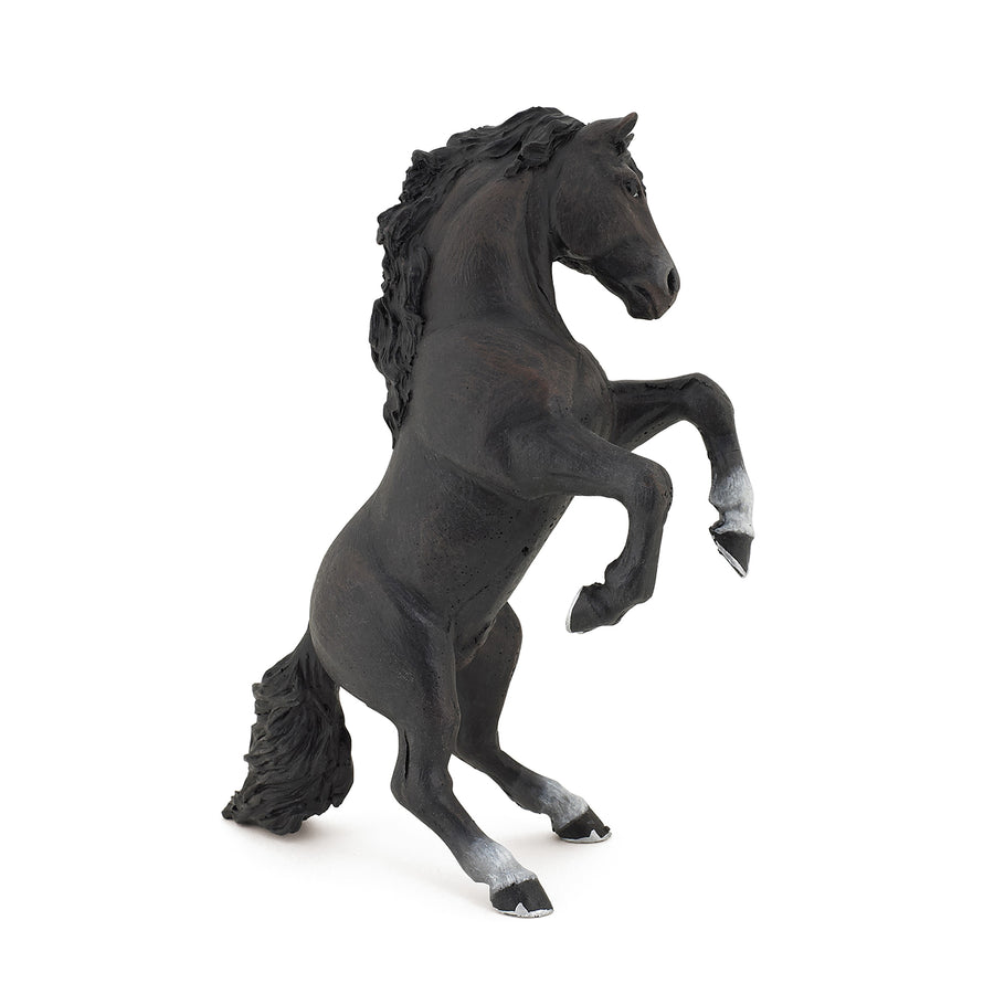 Cheval cabré noir Papo en PVC, Collection chevaux, jouet éducatif idéal pour enfants et collectionneurs