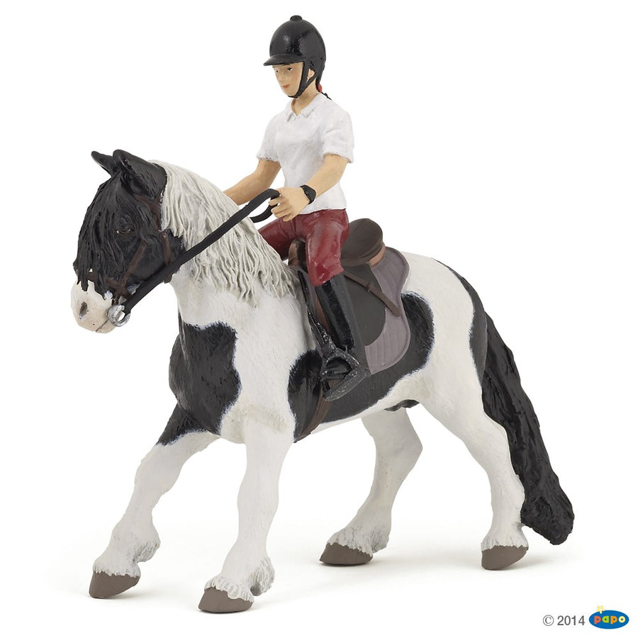 Figurine Jeune cavalière Papo en PVC, Collection chevaux, jouet éducatif idéal pour enfants et collectionneurs