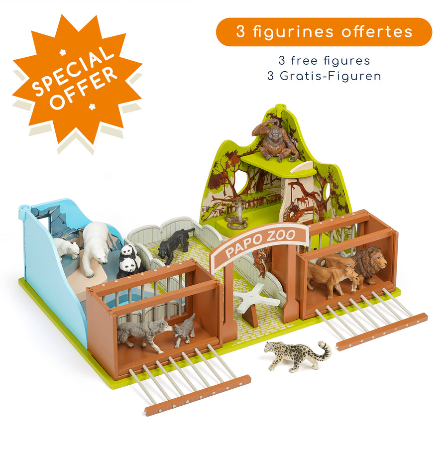 The zoo + 3 free figurines